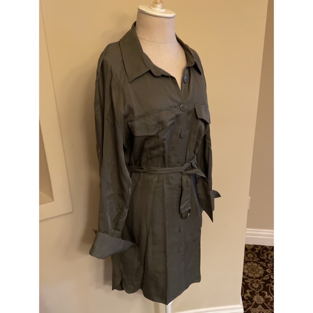 TopShop Olive Green Dress